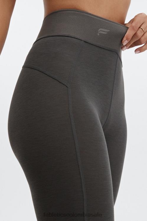 co Fabletics mujer Culotte corto ciclista de lana con cintura ultraalta de 6\" cobalto profundo/áloe 6ZJ06384