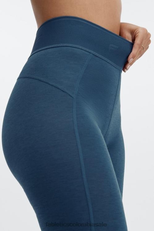 co Fabletics mujer Culotte corto ciclista de lana con cintura ultraalta de 6\" pincel de camuflaje/secuoya 6ZJ06385
