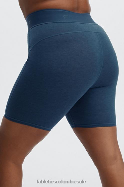 co Fabletics mujer Culotte corto ciclista de lana con cintura ultraalta de 6\" pincel de camuflaje/secuoya 6ZJ06386