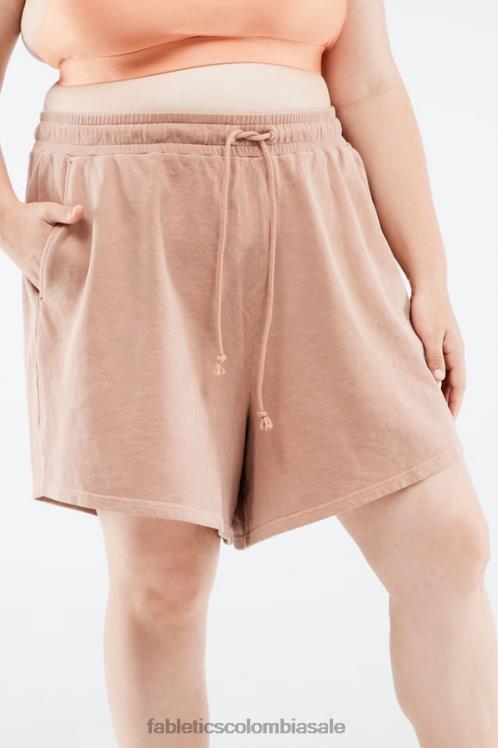 co Fabletics mujer andie corto 7\" cobalto profundo/áloe 6ZJ06563