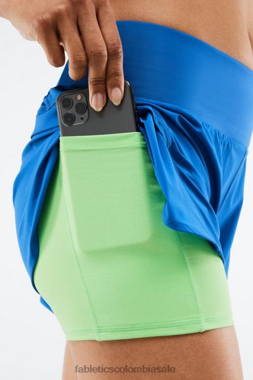 co Fabletics mujer austyn se queda corto azul eléctrico/periquito 6ZJ06571