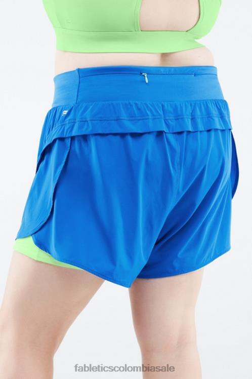 co Fabletics mujer austyn se queda corto azul eléctrico/periquito 6ZJ06572