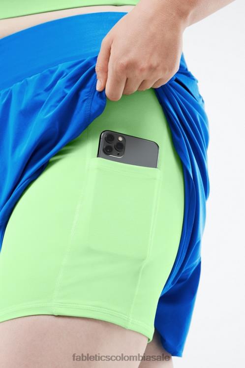 co Fabletics mujer austyn se queda corto azul eléctrico/periquito 6ZJ06572