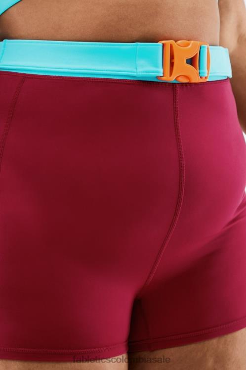co Fabletics mujer cintura alta motion365 caminata corta 3\'\' ladrillo/multi 6ZJ06557