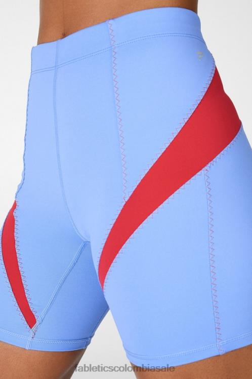 co Fabletics mujer cintura alta motion365 short 6\" azul cristal/caqui 6ZJ06593