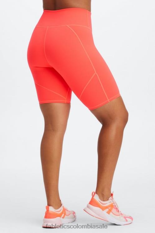 co Fabletics mujer define powerhold talle alto 9\'\' short 18 brillo de la ola de medianoche/amanecer 6ZJ06334