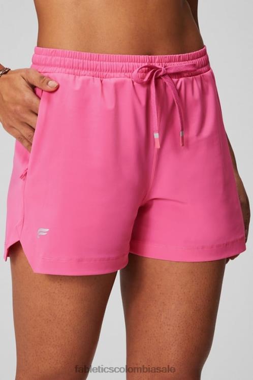 co Fabletics mujer el corto 3\'\' gris jaspeado clásico/blanco 6ZJ06243