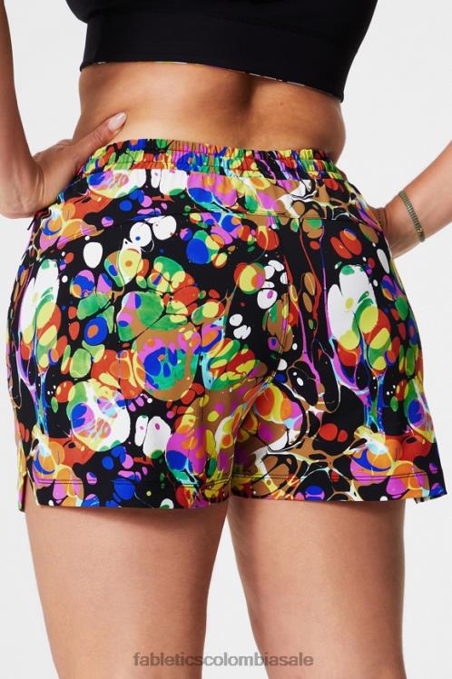 co Fabletics mujer el corto 3\'\' merlot/multi 6ZJ06239