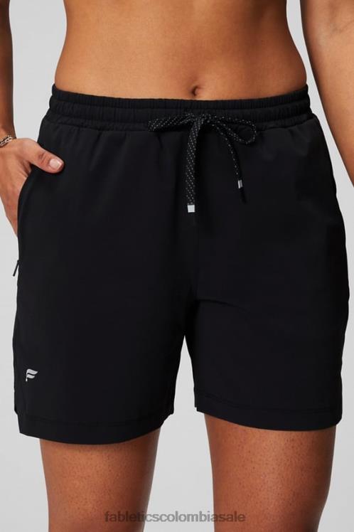 co Fabletics mujer el corto de 5\'\' marina/gris jaspeado/blanco 6ZJ06236