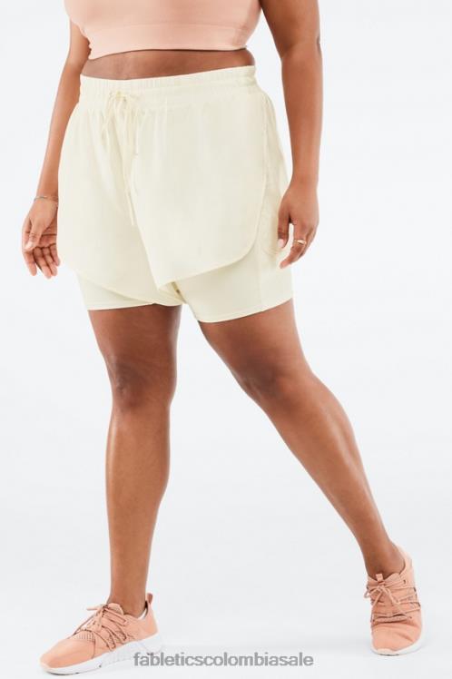co Fabletics mujer sloane corre corto cemento/seda 6ZJ06538