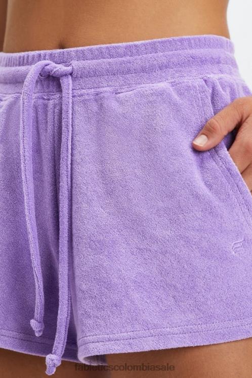 co Fabletics mujer toalla de rizo con cordón corto azul marino cristalino/driftscape 6ZJ06507
