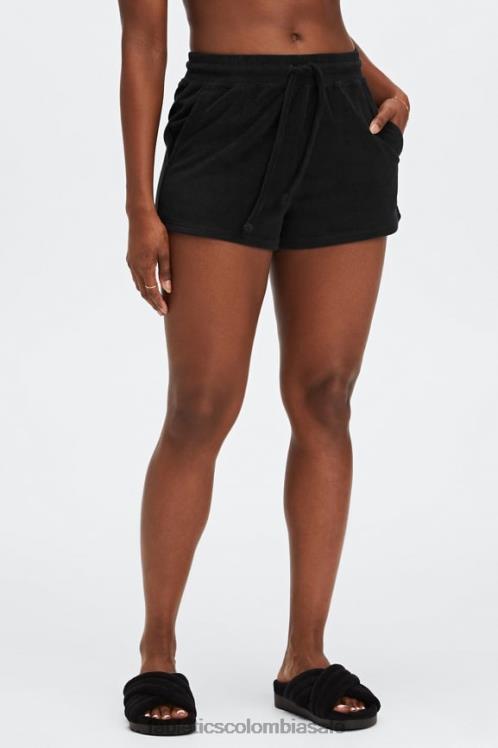 co Fabletics mujer toalla de rizo con cordón corto nube de lluvia/gris ártico 6ZJ06505