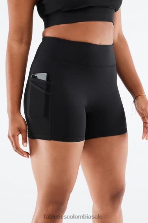 co Fabletics mujer trinity motion365 pantalones cortos de 5\'\' de tiro medio guepardo ondulado/negro 6ZJ06367