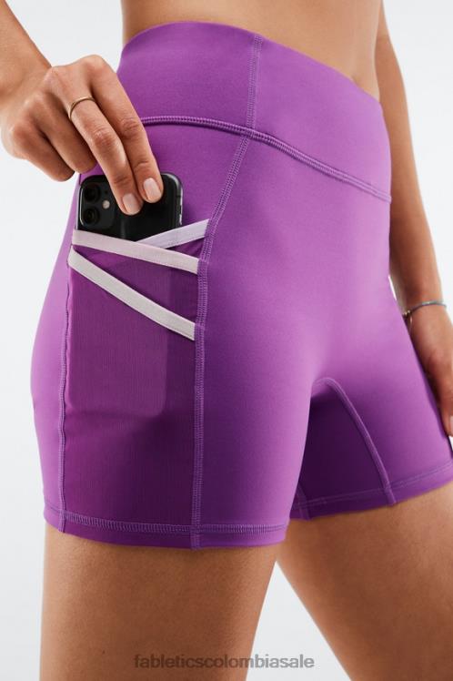 co Fabletics mujer trinity motion365 pantalones cortos de 5\'\' de tiro medio higo brillante/multi 6ZJ06369