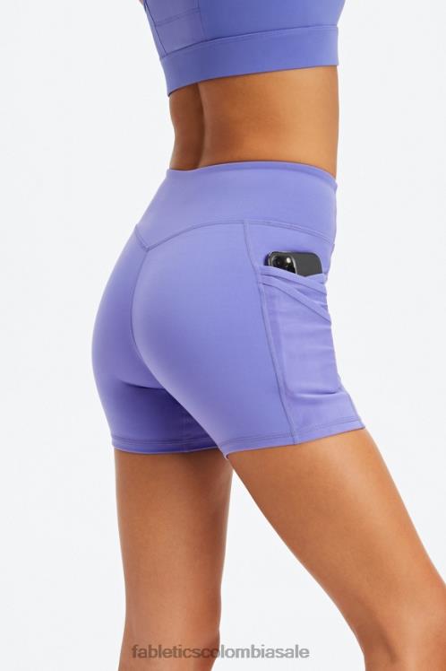 co Fabletics mujer trinity motion365 pantalones cortos de 5\'\' de tiro medio limón agrio/blanco clásico 6ZJ06364