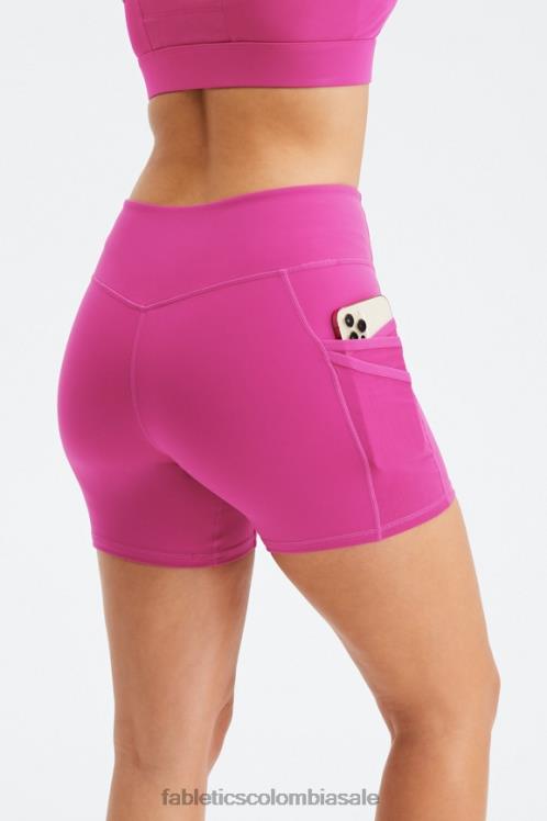 co Fabletics mujer trinity motion365 pantalones cortos de 5\'\' de tiro medio lima azucarada/hipercésped 6ZJ06365