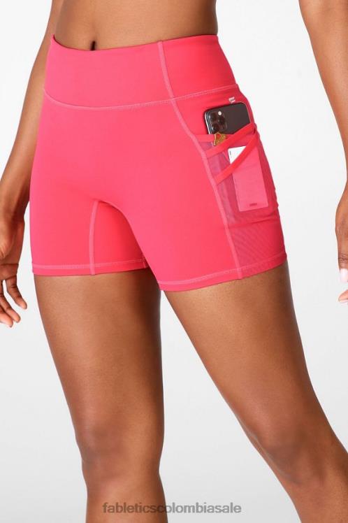 co Fabletics mujer trinity motion365 pantalones cortos de 5\'\' de tiro medio malva apagado/mantequilla 6ZJ06371