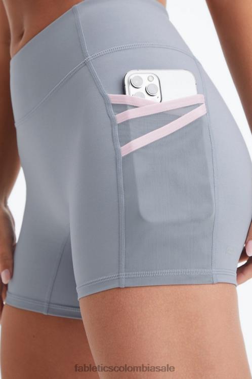 co Fabletics mujer trinity motion365 pantalones cortos de 5\'\' de tiro medio nube de lluvia/brillo lavanda 6ZJ06363