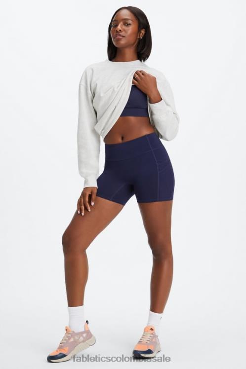 co Fabletics mujer trinity motion365 pantalones cortos de 5\'\' de tiro medio nube de tormenta/brillo de lima azucarada 6ZJ06361