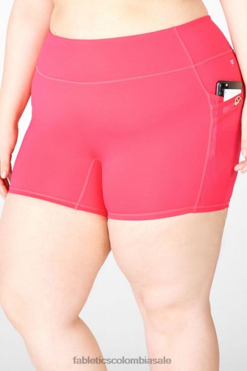 co Fabletics mujer trinity motion365 pantalones cortos de 5\'\' de tiro medio osito/fucsia 6ZJ06372
