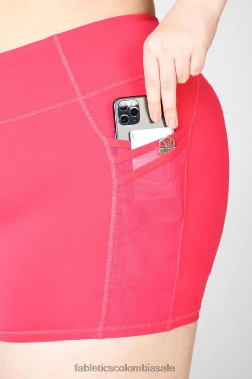 co Fabletics mujer trinity motion365 pantalones cortos de 5\'\' de tiro medio osito/fucsia 6ZJ06372