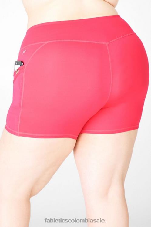 co Fabletics mujer trinity motion365 pantalones cortos de 5\'\' de tiro medio osito/fucsia 6ZJ06372