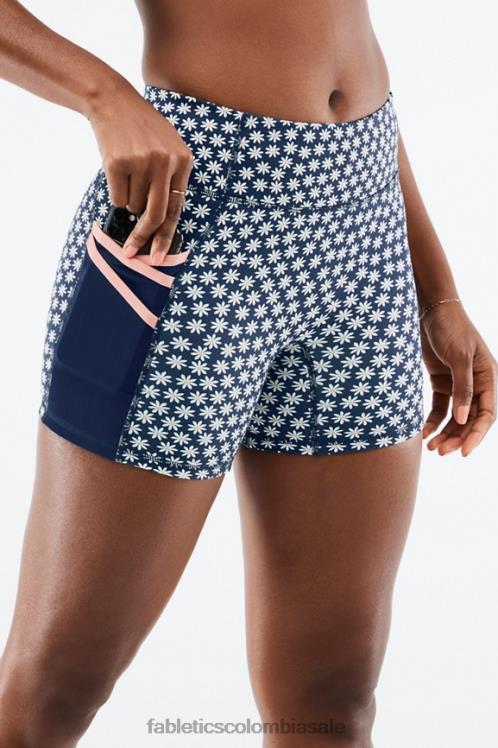 co Fabletics mujer trinity motion365 tiro medio 5\'\' corto abyss porter margarita/polvo rosa 6ZJ06368
