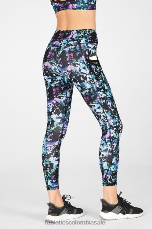co Fabletics mujer bolsillo de talle alto trinity 7/8 grafiti florales 6ZJ061307
