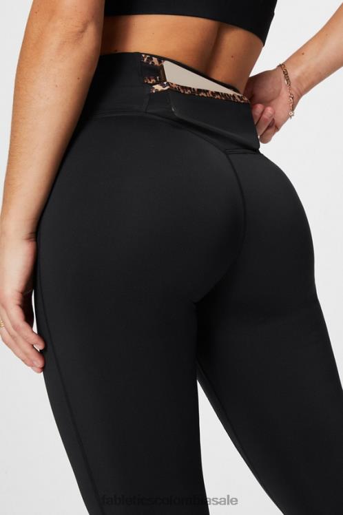 co Fabletics mujer trinity motion365+ calzas de talle alto guepardo negro/ondulado 6ZJ06954