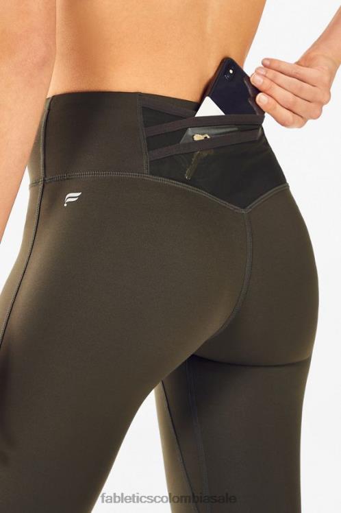 co Fabletics mujer trinity motion365 legging de talle alto 79 ejército 6ZJ061116
