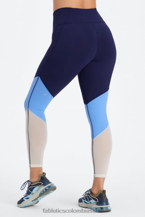 co Fabletics mujer zona talle alto 7/8 azul marino profundo/multi 6ZJ061048