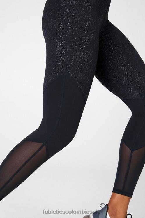 co Fabletics mujer zona talle alto 7/8 brillo negro claro 6ZJ061060