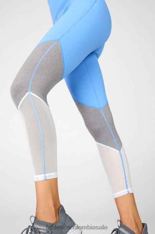 co Fabletics mujer zona talle alto 7/8 marina/gris jaspeado/blanco 6ZJ061058