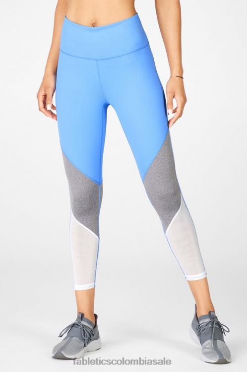 co Fabletics mujer zona talle alto 7/8 marina/gris jaspeado/blanco 6ZJ061058