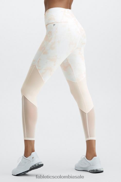 co Fabletics mujer zona talle alto 7/8 miel leche magma/blanco 6ZJ061052