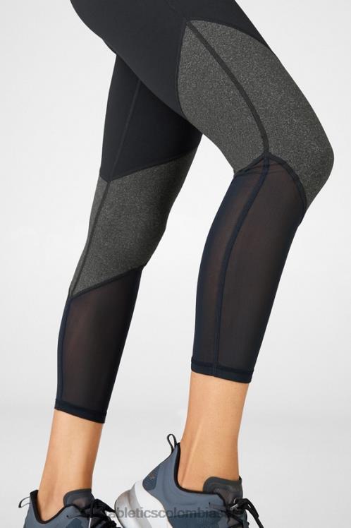 co Fabletics mujer zona talle alto 7/8 negro/carbón 6ZJ061057