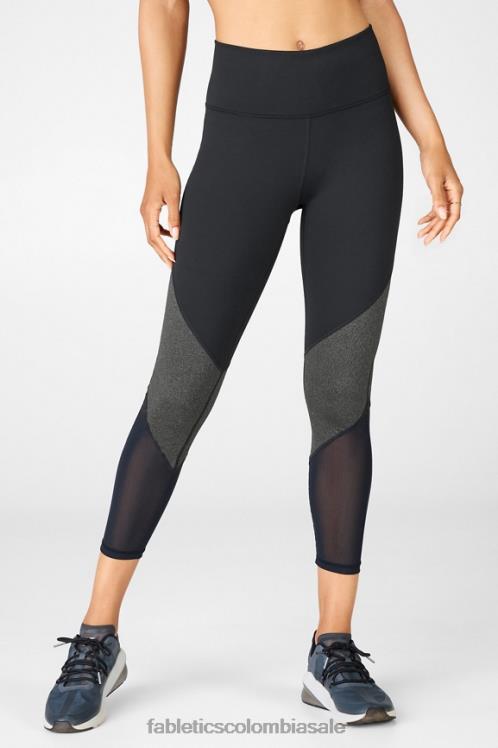 co Fabletics mujer zona talle alto 7/8 negro/carbón 6ZJ061057