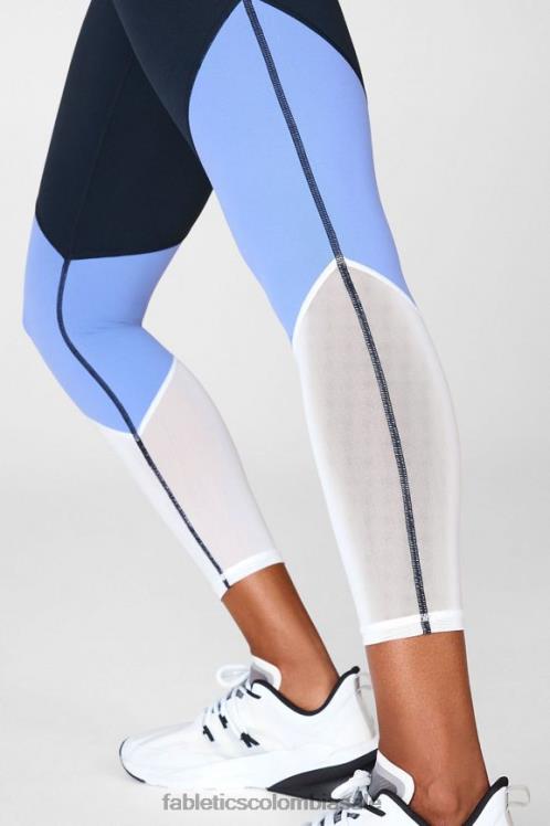 co Fabletics mujer zona talle alto 7/8 trueno/zafiro hielo/blanco 6ZJ061061