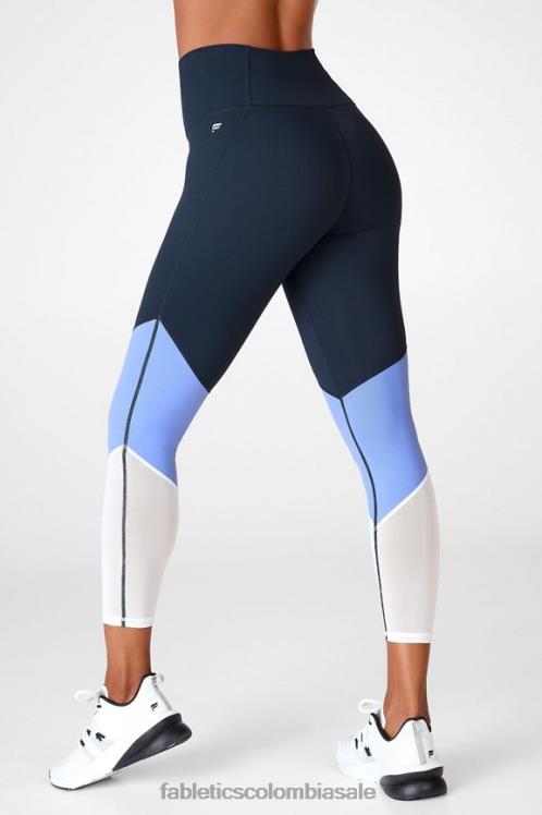 co Fabletics mujer zona talle alto 7/8 trueno/zafiro hielo/blanco 6ZJ061061