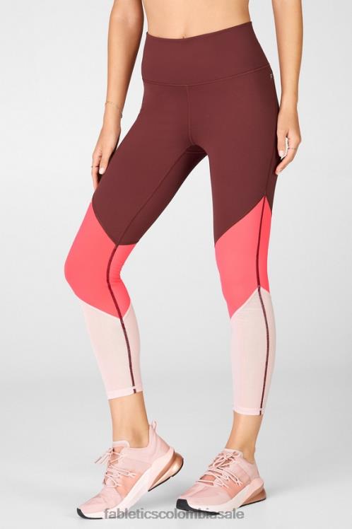 co Fabletics mujer zona talle alto 7/8 óxido/rosa desierto/rosa perla 6ZJ061051