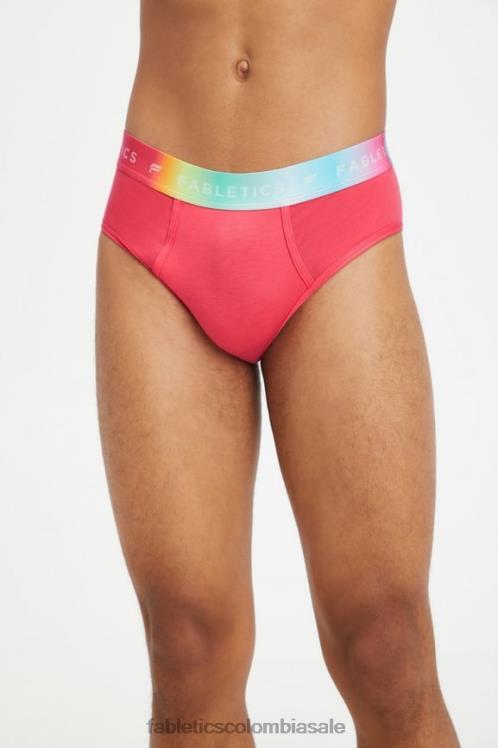co Fabletics mujer Calzoncillos de cintura alta 24/7 Pride rojo magenta 6ZJ062861