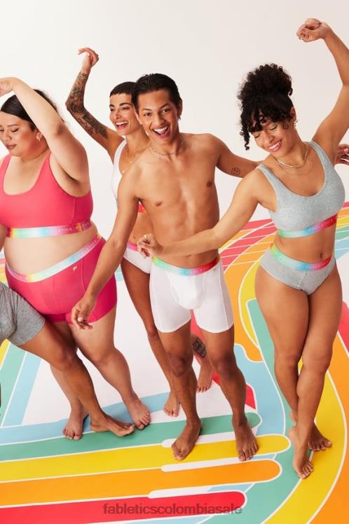 co Fabletics mujer Calzoncillos de cintura alta 24/7 Pride rojo magenta 6ZJ062861