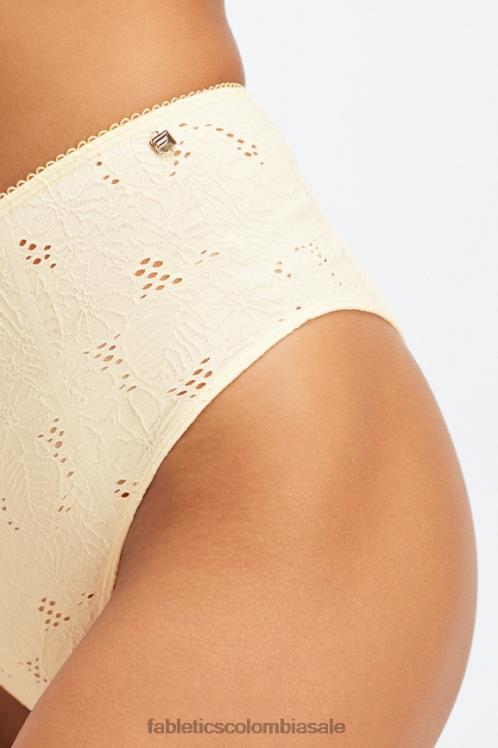 co Fabletics mujer braguita atrevida de encaje sin costuras garceta/lima desteñida 6ZJ062897