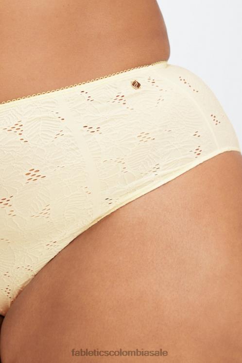 co Fabletics mujer braguita atrevida de encaje sin costuras garceta/lima desteñida 6ZJ062898