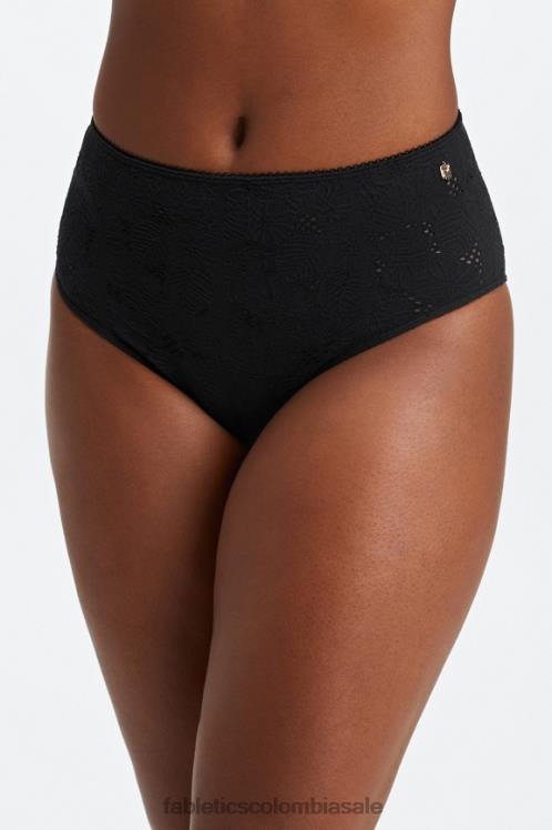co Fabletics mujer braguita atrevida de encaje sin costuras negro 6ZJ062896