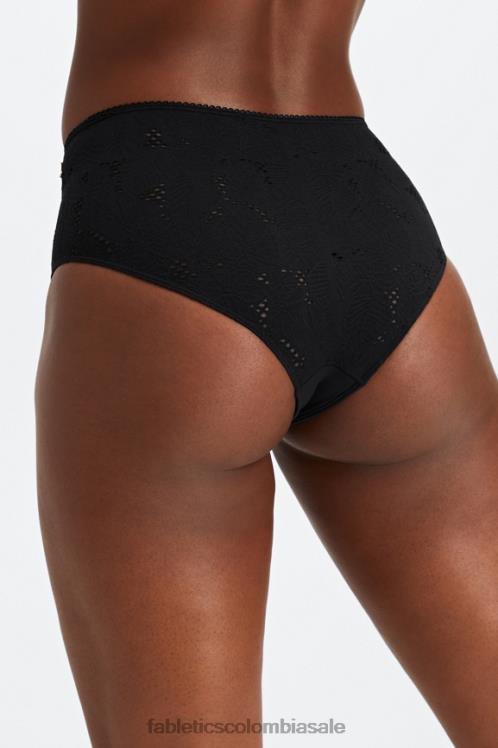 co Fabletics mujer braguita atrevida de encaje sin costuras negro 6ZJ062896