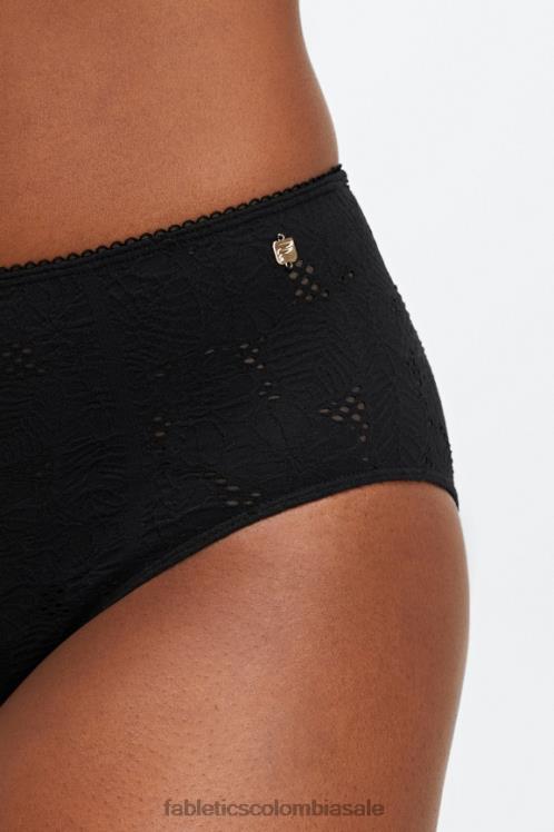 co Fabletics mujer braguita atrevida de encaje sin costuras negro 6ZJ062896