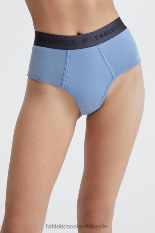 co Fabletics mujer calzoncillos 24-7 talle alto azul holandés 6ZJ062872
