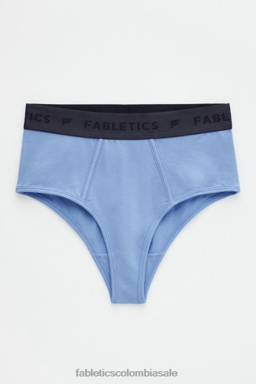 co Fabletics mujer calzoncillos 24-7 talle alto azul holandés 6ZJ062872