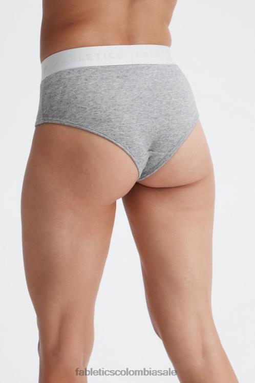 co Fabletics mujer calzoncillos 24-7 talle alto brezo gris medio 6ZJ062863